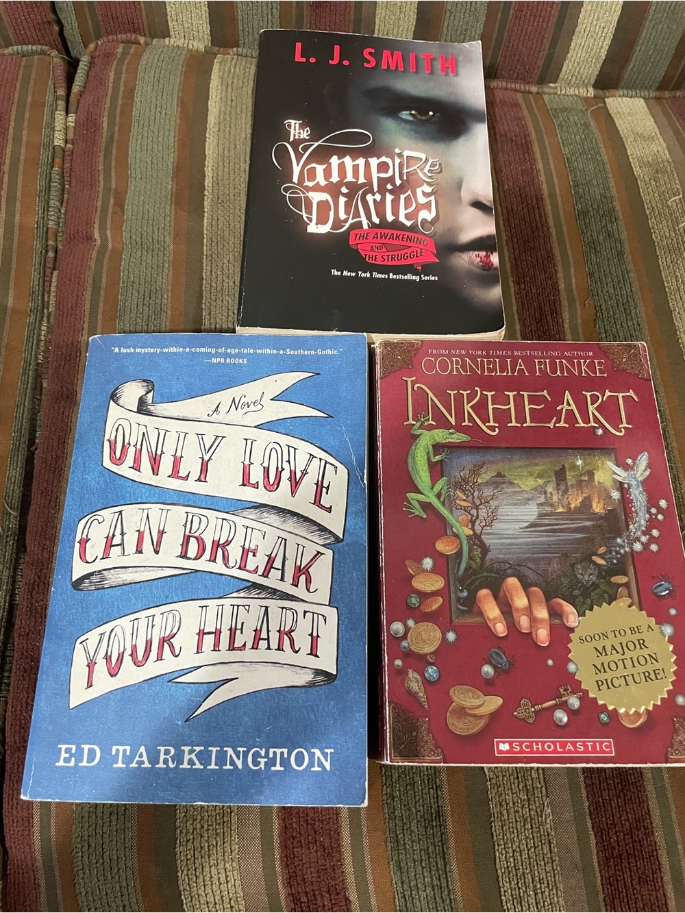 The Vampire Diaries; Only Love Can Break Your Heart; Inkheart - 3-Book Lot